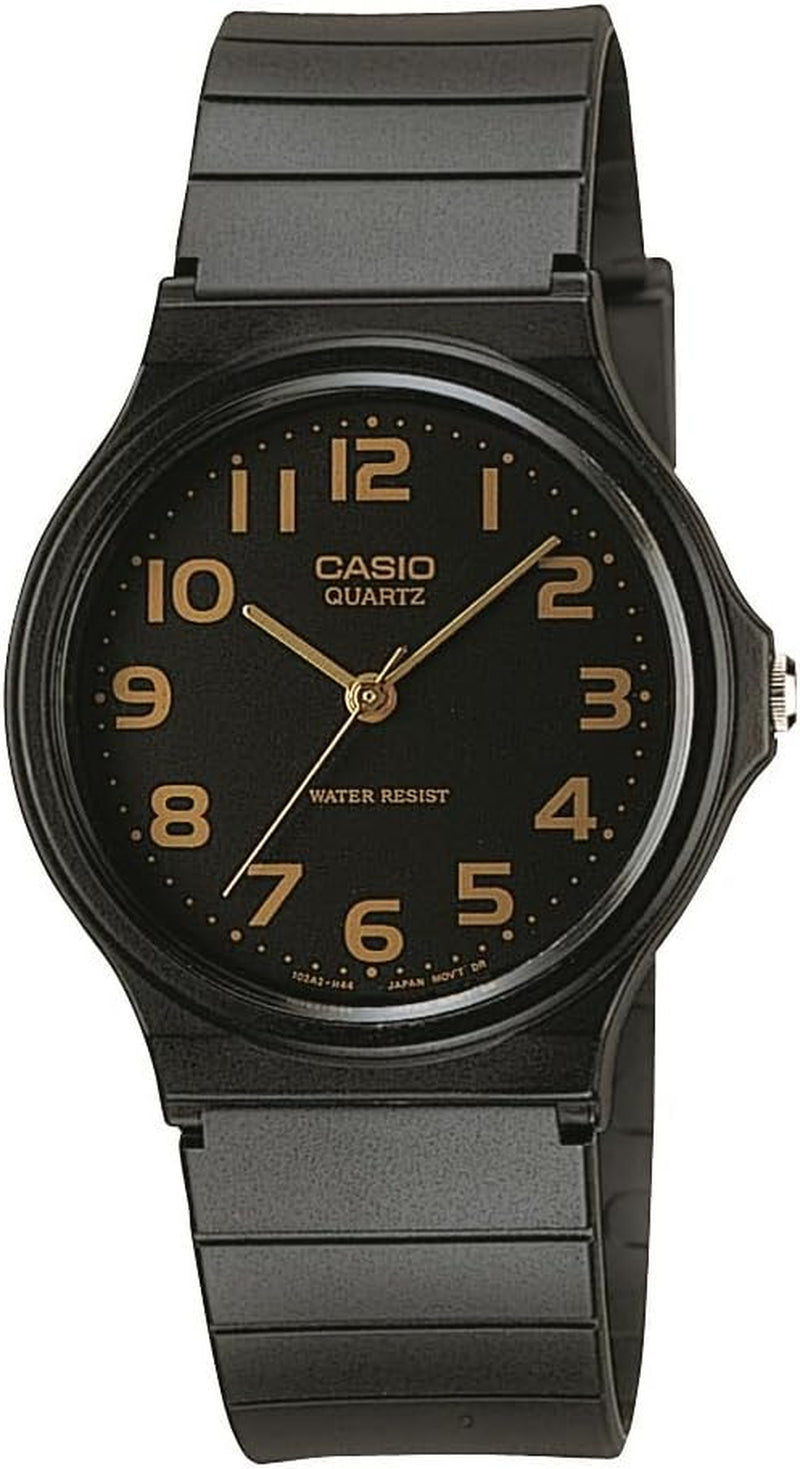 MQ24 Series | Quartz Analog Watch for Men | Water Resistant | Resin Case | Resin Band | Resin Glass | Three Hand Analog (HR, Min, SEC) | Classic Design | 3 Year Battery